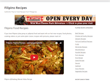 Tablet Screenshot of filipinorecipes.org